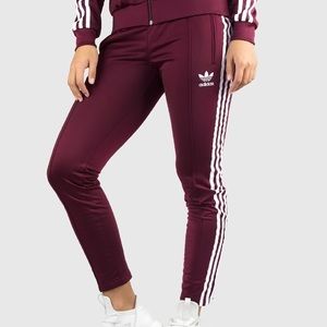 Adidas Burgundy Track Pant